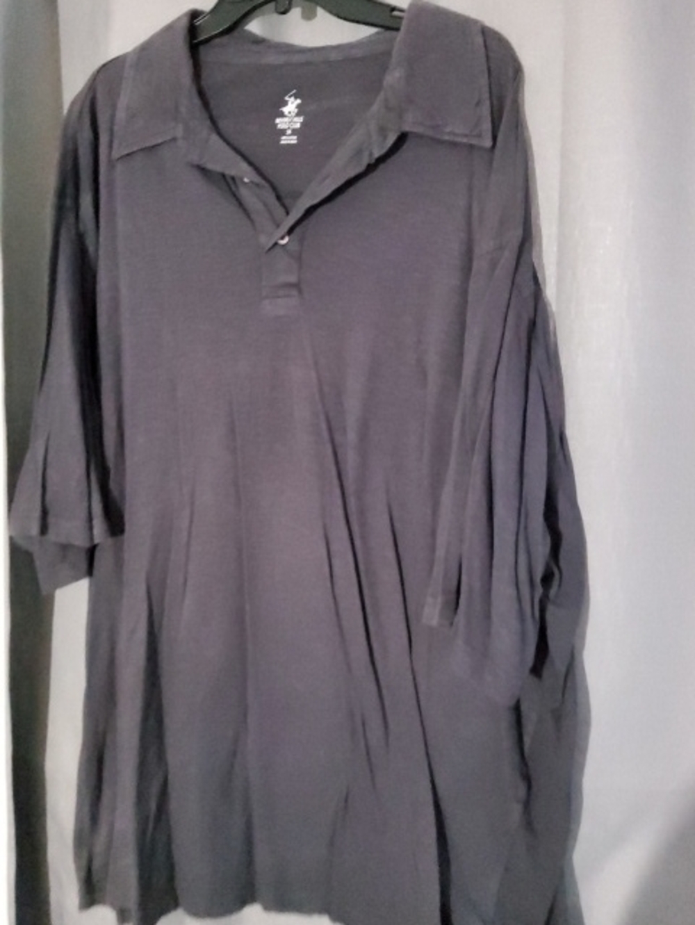 Beverly Hills Polo Club Charcoal Gray Short-Sleeve Polo